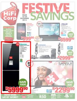 HiFi Corp : Festive Savings (16 Dec - 24 Dec 2015), page 1