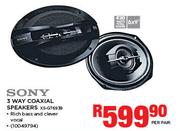 Sony 3 Way Coaxial Speakers XS-GT6938-Per Pair