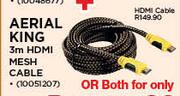 Aerial King 3m HDMI Mesh Cable