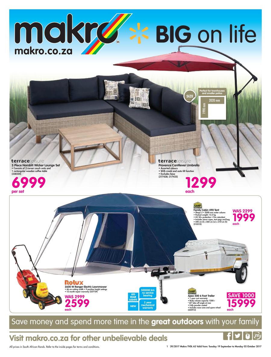 Makro Outdoor 19 Sep 02 Oct 2017 Www Guzzle Co Za