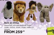 Born In Africa Assorted African Animal Plush 31586, 315035, 31594, 31598, 315607 & 315444