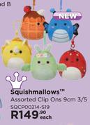 Squishmallows Assorted Clip Ons 9cm 3/5 SQCP00214 S19-Each