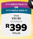 Vivo V21 5G Enabled-On MTN Mega Talk XS Or MTN Mega Gigs XS