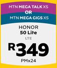 Honor 50 Lite LTE-On MTN Mega Talk XS Or On MTN Mega Gigs XS