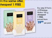 Buy Any 3 Packs Of D'Licious Cookies 150g Or 200g, Cheapest 1 Free. Priced From R19.99 Per Pack Onwa