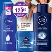 Nivea Radiant & Beauty Body Lotion Or Cream Assorted-For 1 x 400ml