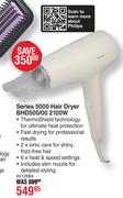 Philips Series 5000 Hair Dryer BHD500/00 2100W 412684