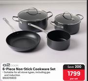 O2Cook 6-Piece Non-Stick Cookware Set 850015903-Per Set
