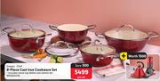 Snappy Chef 8-Piece Cast Iron Cookware Set 850004118-Per Set