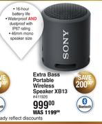 Sony Extra Bass Portable Wireless Speaker XB13