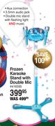 Disney Frozen Karoke Stand With Double Mic