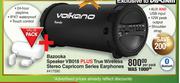 Volkano Bazooka Speaker VB018 + True Wireless Stereo Capricorn Series Earphones-Per Pack