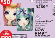 Nebulous Stars Deluxe White Note Book TT11579