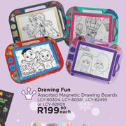 Drawing Fun Assorted Magnetic Drawing Boards LCY-80304/80581/82495 Or 82609-Each