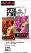 Re New Perfect Colour Permanent Hair Colour Kit-Each