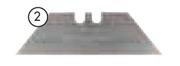50 Pack Utility Knife Blades-Per Pack