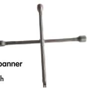 4 Way Wheel Spanner-Each