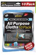 Shield 10 Pack Microfibre All Purpose Cloths-Per Pack