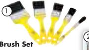 5 Pack BEE Paint Brush Set-Per Set