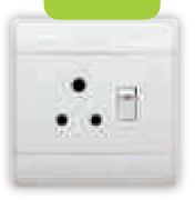 CBI 4 x 4 Double Socket Switch