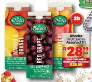 Rhodes Fruit Juices Assorted-2L