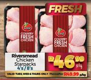 Riversmead Chicken Starpacks 4's/8's-Per Kg