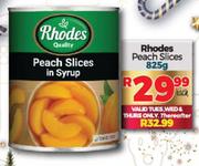 Rhodes Peach Slices-825g