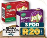 Rhodes Trotters Jelly Assorted-For 3 x 40g