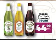 Roses Cordials Assorted-750ml