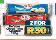 De Vries Choco Rings Assorted-For 2 x 150g