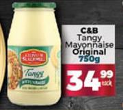 C&B Tangy Mayonnaise Original-750g