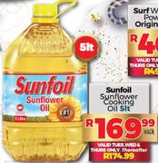 Sunfoil Sunflower Cooking Oil-5L Each