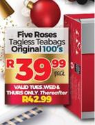 Five Roses Tagless Teabags Original-100s Per Pack
