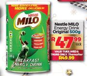 Nestle Milo Energy Drink Original-500g Each
