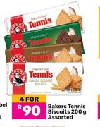 Bakers Tennis Biscuits Assorted-For 4 x 200g