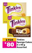 Tinkies Sponge Cakes Assorted-For 2 x 6 x 45g