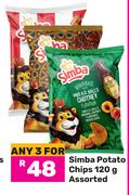 Simba Potato Chips Assorted-For 3 x 120g