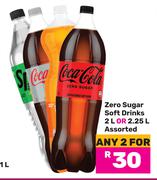 Zero Sugar Soft Drinks 2L Or 2.25L Assorted-For 2