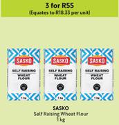 Sasko Self Raising Wheat Flour-For 3 x 1Kg