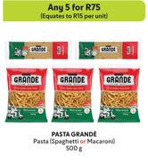 Pasta Grande Pasta Spaghetti Or Macaroni-For Any 5 x 500g