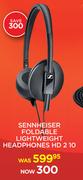 Sennheiser Foldable Lightweight Headphones HD 210