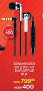 Sennheiser CX 200 I In Ear Apple BLK