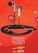 Sennheiser CX 200 G In Ear Google Play BLK