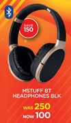 M Stuff BT Headphones BLK
