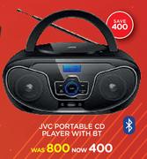 JVC Portable CD Player With BT
