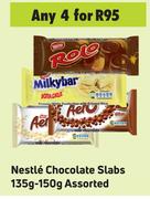 Nestle Chocolate Slabs Assorted-For 4 x 135-150g