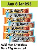 Alibi Max Choocolate Bars Assorted-For 8 x 49g