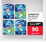 Domestos Rim Blocks (All Variants)-For 4 x 55g