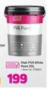 Simple Choice Matt PVA White Paint-20L