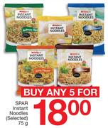 Spar Instant Noodles (Selected)-5X75g
